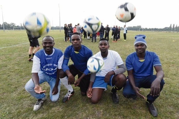 Football et réfugiés : unis par le sport.