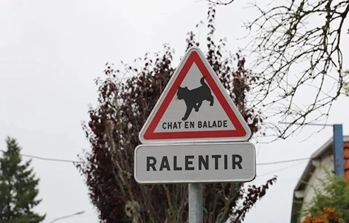 Panneaux animaux pour signalisation routière.